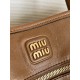 MIU MIU Aventure nappa leather bag Oak