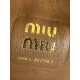 MIU MIU Small Aventure nappa leather top-handle bag Oak