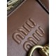 MIU MIU Medium Aventure nappa leather top-handle bag Oak