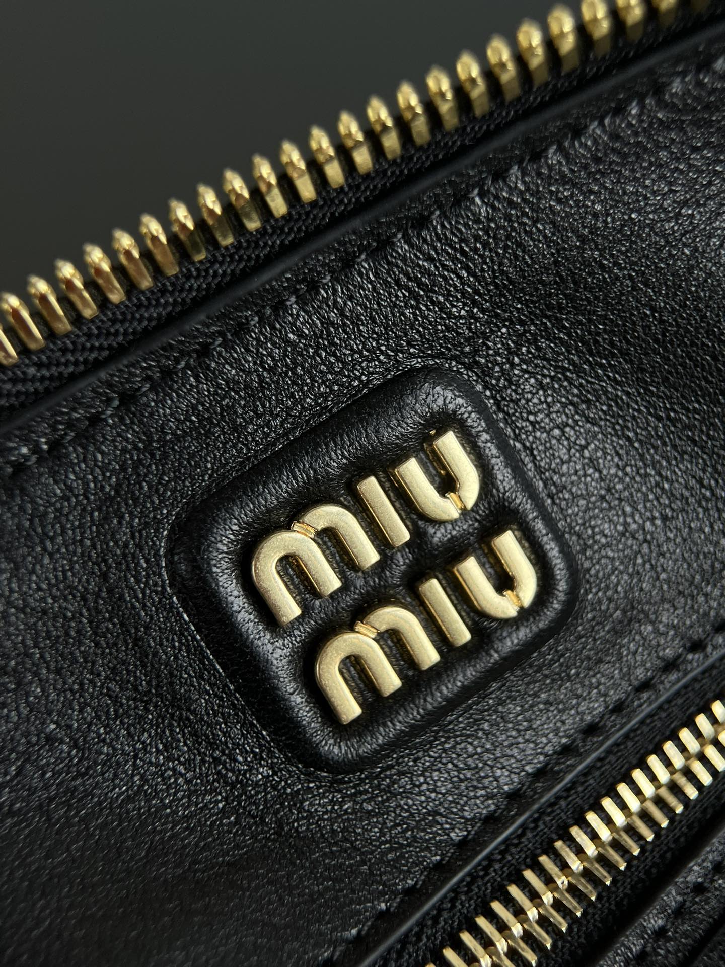 MIU MIU Medium Aventure nappa leather top-handle bag Black