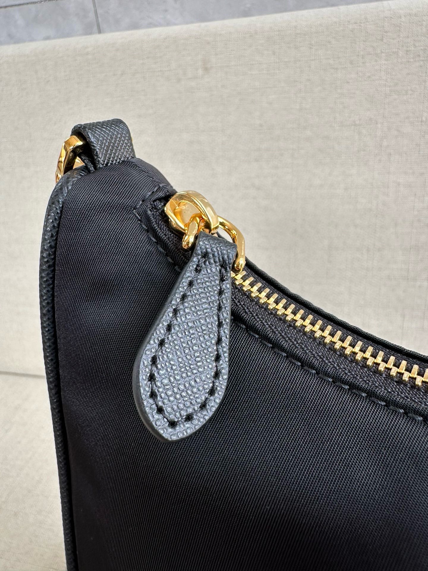 PRADA Re-Edition 2005 Re-Nylon bag Black/Gold Hardware