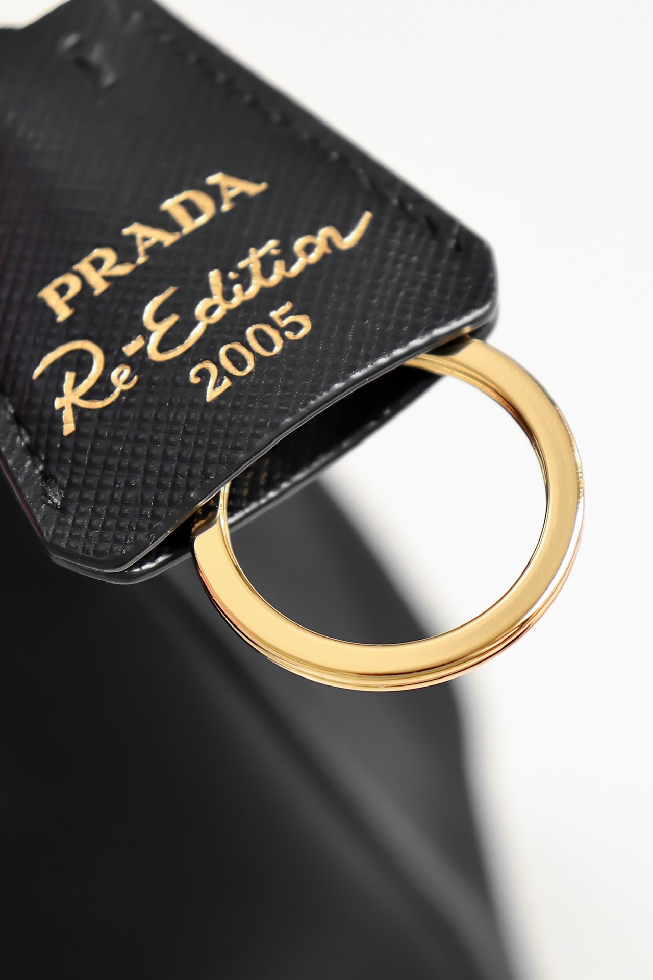 PRADA Re-Edition 2005 Re-Nylon and Saffiano mini bag Black/Gold Hardware