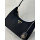 PRADA Re-Edition 2005 Re-Nylon and Saffiano mini bag Black/Gold Hardware