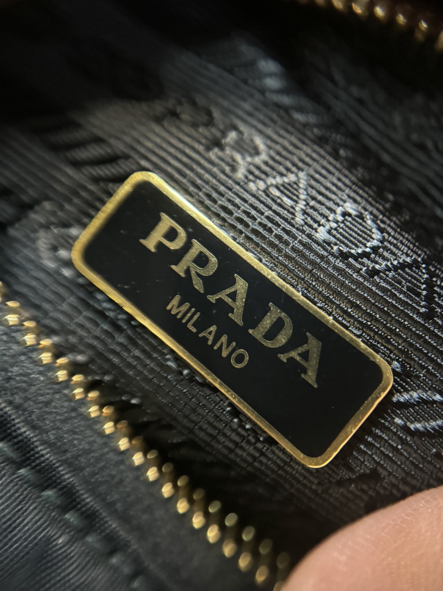 PRADA Re-Edition 2005 Re-Nylon and Saffiano mini bag Black/Gold Hardware