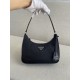 PRADA Re-Edition 2005 Re-Nylon and Saffiano mini bag Black/Silver Hardware