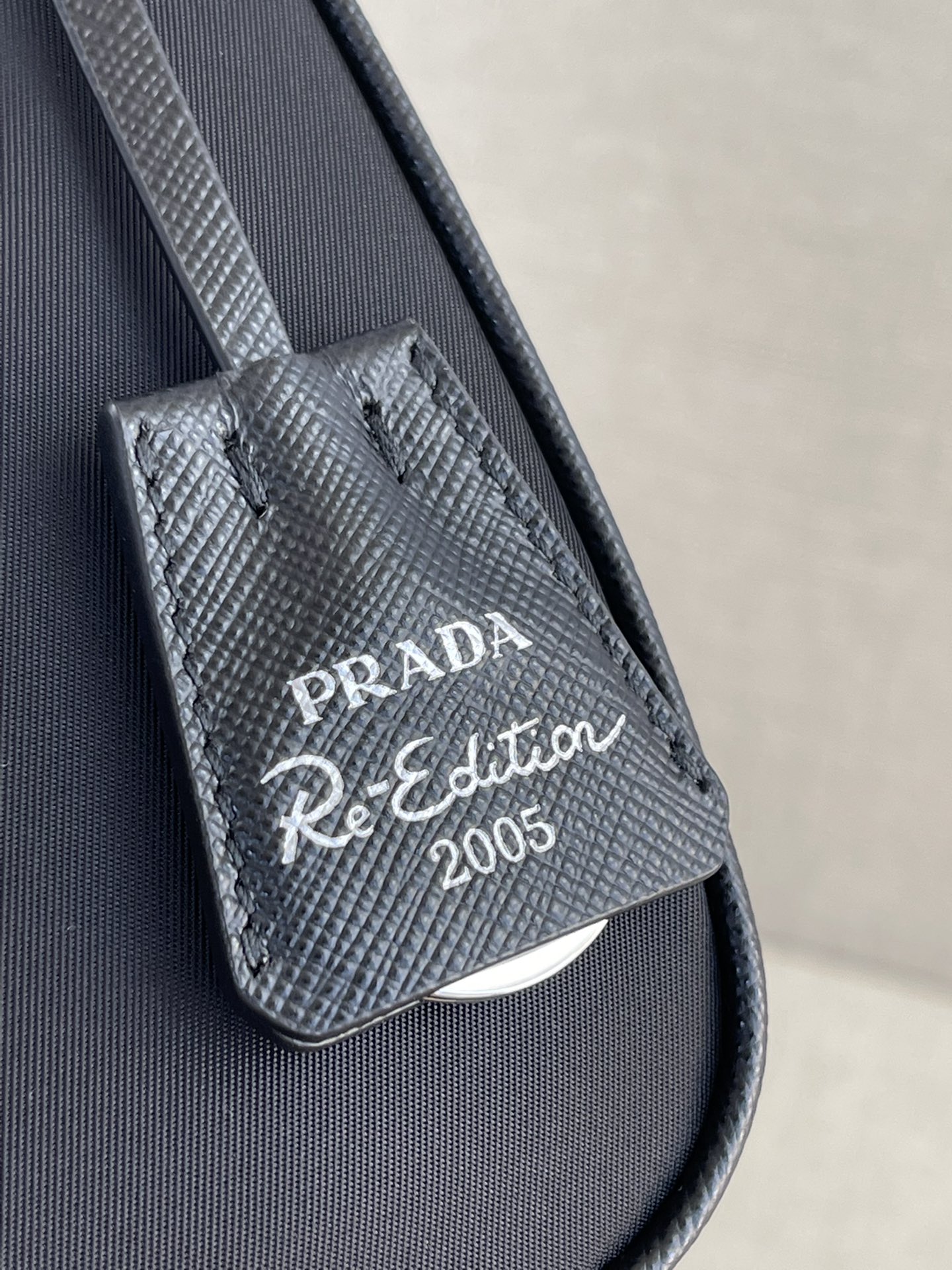 PRADA Re-Edition 2005 Re-Nylon and Saffiano mini bag Black/Silver Hardware