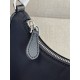 PRADA Re-Edition 2005 Re-Nylon and Saffiano mini bag Black/Silver Hardware