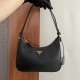 PRADA Re-Edition Saffiano leather mini bag Black/Gold Hardware