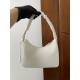 PRADA Re-Edition Saffiano leather mini bag White/Gold Hardware