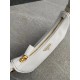 PRADA Re-Edition Saffiano leather mini bag White/Gold Hardware