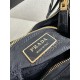 PRADA Re-Edition 2002 Re-Nylon and brushed leather shoulder bag Black/Gold Hardware