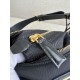 PRADA Re-Edition 2002 Re-Nylon and brushed leather shoulder bag Black/Gold Hardware