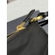 PRADA Re-Edition 2002 Re-Nylon and brushed leather shoulder bag Black/Gold Hardware