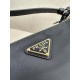 PRADA Re-Edition 2002 Re-Nylon and brushed leather shoulder bag Black/Gold Hardware