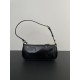 PRADA Re-Edition 2002 small leather shoulder bag Black/Gold Hardware