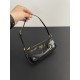 PRADA Re-Edition 2002 small leather shoulder bag Black/Gold Hardware