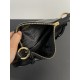 PRADA Re-Edition 2002 small leather shoulder bag Black/Gold Hardware