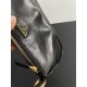 PRADA Re-Edition 2002 small leather shoulder bag Black/Gold Hardware