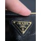 PRADA Re-Edition 2002 small leather shoulder bag Black/Gold Hardware