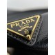 PRADA Re-Edition 2002 small leather shoulder bag Black/Gold Hardware