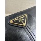 PRADA Re-Edition 2002 medium leather shoulder bag Black/Gold Hardware