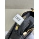 PRADA Re-Edition 2002 medium leather shoulder bag Black/Gold Hardware