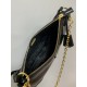 PRADA Re-Edition 2002 medium leather shoulder bag Black/Gold Hardware