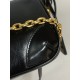 PRADA Re-Edition 2002 medium leather shoulder bag Black/Gold Hardware