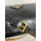 PRADA Re-Edition 2002 medium leather shoulder bag Black/Gold Hardware