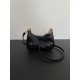 PRADA Re-Edition 2002 leather shoulder bag Black/Gold Hardware