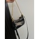 PRADA Re-Edition 2002 leather shoulder bag Black/Gold Hardware