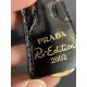 PRADA Re-Edition 2002 leather shoulder bag Black/Gold Hardware