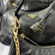 PRADA Re-Edition 2002 leather shoulder bag Black/Gold Hardware