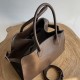 THE ROW Soft Margaux 15 Bag in Leather Brown/Silver Hardware