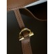 THE ROW Soft Margaux 15 Bag in Leather Cuir/Gold Hardware