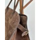 THE ROW Soft Margaux 15 Bag in Suede Mocha/Gold Hardware