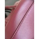 THE ROW Soft Margaux 15 Bag in Leather Burgundy/Silver Hardware