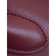 THE ROW Soft Margaux 15 Bag in Leather Burgundy/Silver Hardware