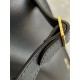 THE ROW Soft Margaux 12 Bag in Leather Black/Gold Hardware