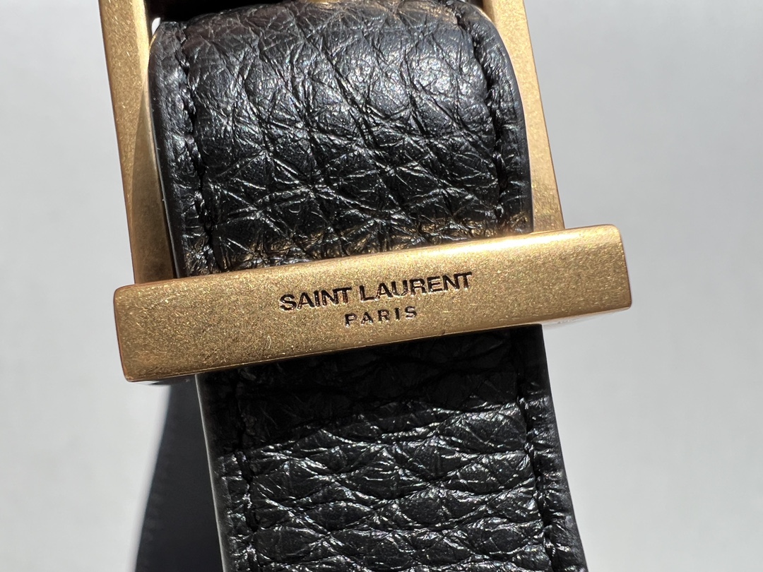 SAINT LAURENT LE 5 À 7 supple baby bag in grained leather Black