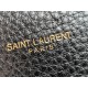 SAINT LAURENT LE 5 À 7 supple baby bag in grained leather Black