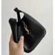 SAINT LAURENT LE 5 À 7 supple baby bag in grained leather Black