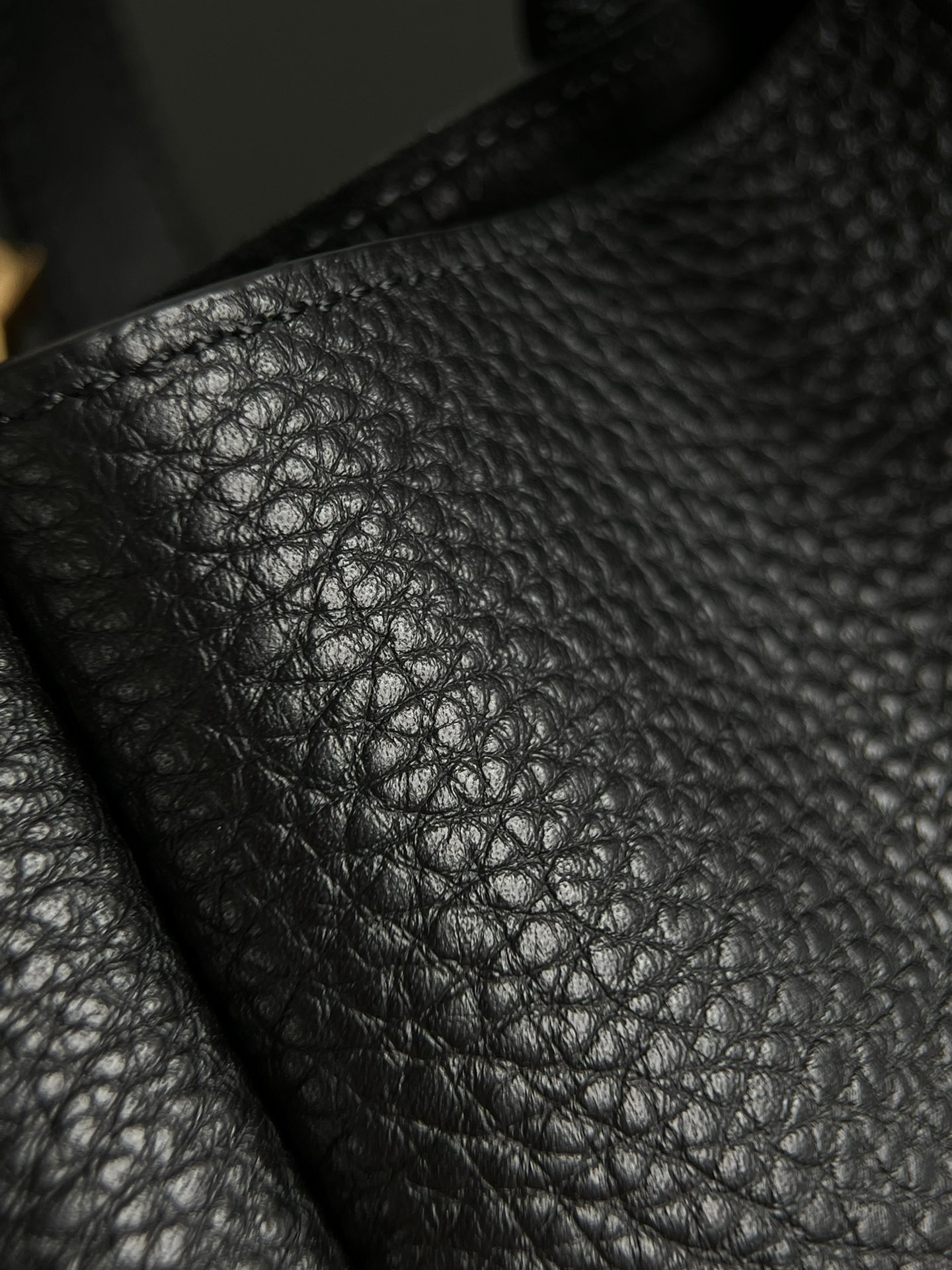 SAINT LAURENT LE 5 À 7 supple baby bag in grained leather Black