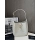 SAINT LAURENT LE 5 À 7 Supple Small bag in grained leather Blanc Vintage