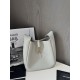 SAINT LAURENT LE 5 À 7 Supple Small bag in grained leather Blanc Vintage