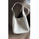 SAINT LAURENT LE 5 À 7 Supple Small bag in grained leather Blanc Vintage