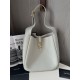 SAINT LAURENT LE 5 À 7 Supple Large bag in grained leather Blanc Vintage